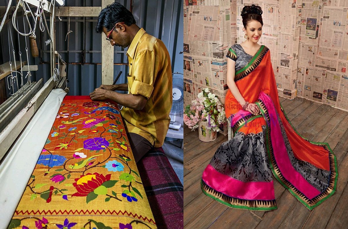  Paithan silk sarees of Aurangabad