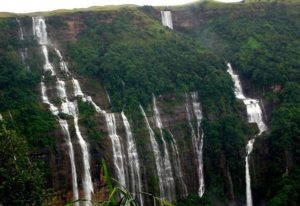 Seven Sisters water fall cherrapunjee meghalaya