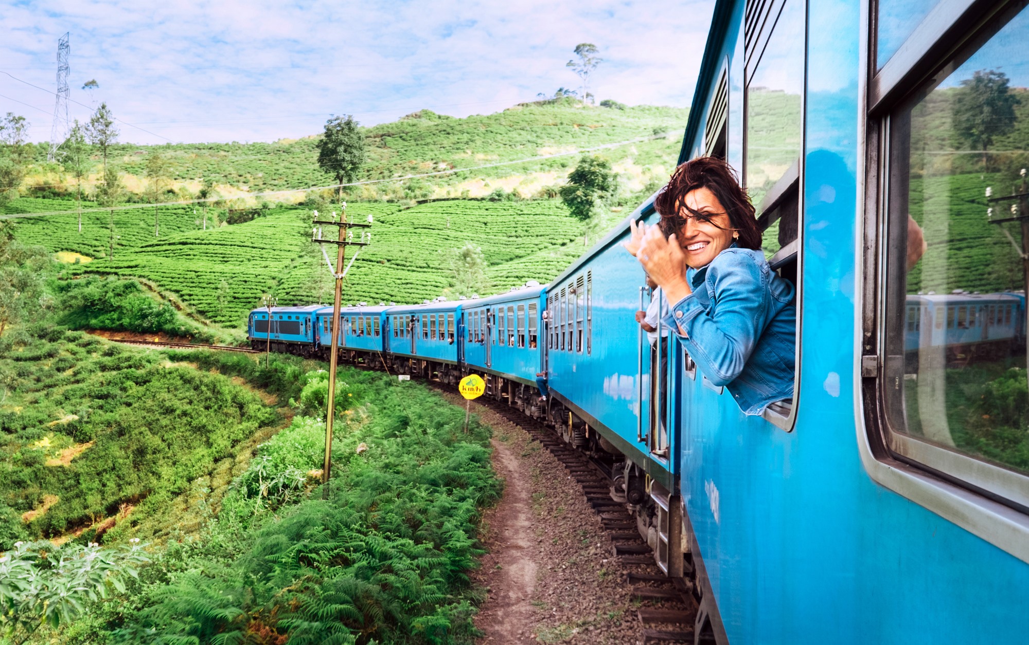 Train Ride Ella Nuwara Eliya Sri Lanka